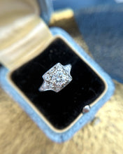 Vintage 0.66 Carat Platinum Diamond Engagement Ring