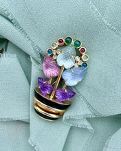 Vintage Kurt Wayne 14k Yellow Gold Tutti Frutti Brooch