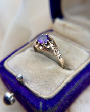 Vintage 9k Rose Gold Amethyst Ring