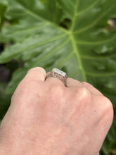 Vintage Petite Art Deco Platinum Three Stone Diamond Ring