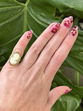 Vintage Cameo Cocktail Ring 14K Yellow Gold