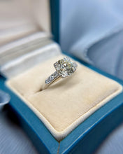Vintage Platinum 1.99 Carat Old European Cut Diamond Ring GIA