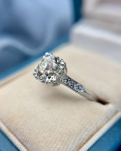 Vintage Platinum 1.99 Carat Old European Cut Diamond Ring GIA
