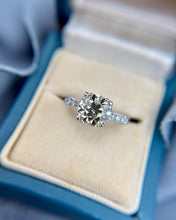 Vintage Platinum 1.99 Carat Old European Cut Diamond Ring GIA