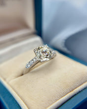 Vintage Platinum 1.99 Carat Old European Cut Diamond Ring GIA