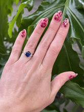 Contemporary 3.15 Carat Royal Blue Sapphire & Diamond Platinum Ring GIA