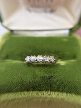 Vintage Rose Cut Diamond Band Two Toned Size 7.5