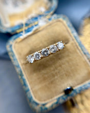 Vintage 10k Yellow Gold 1 Carat Diamond Band