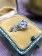 Vintage 1.70 Carat Old European Cut Diamond Platinum Engagement Ring GIA