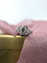 Vintage 1.70 Carat Old European Cut Diamond Platinum Engagement Ring GIA