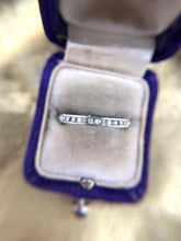 Vintage Art Deco Era Platinum French Cut Diamond Eternity Band Size 6.25