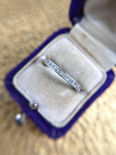 Vintage Art Deco Era Platinum French Cut Diamond Eternity Band Size 6.25