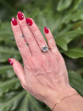 Vintage 2.5 Carat Aquamarine & Diamond Ring 14K White Gold