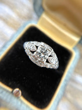 Vintage 0.78 Carat Platinum Diamond Engagement Ring