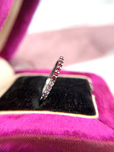 Estate Diamond Ruby & Sapphire Eternity Band Size 5.5