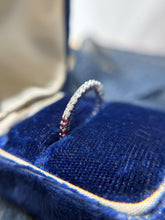 Estate Diamond Ruby & Sapphire Eternity Band Size 5.5