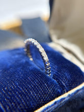 Estate Diamond Ruby & Sapphire Eternity Band Size 5.5