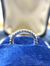 Estate Diamond Ruby & Sapphire Eternity Band Size 5.5