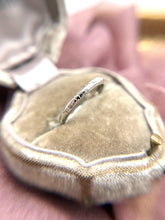 Vintage Belais Engraved Band 18K White Gold Size 5