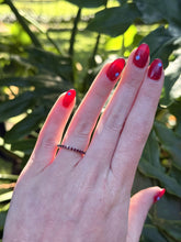 Estate Diamond Ruby & Sapphire Eternity Band Size 5.5