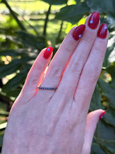 Estate Diamond Ruby & Sapphire Eternity Band Size 5.5