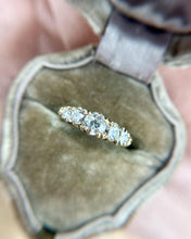 Vintage 18k Yellow Gold Edwardian Era Old European Cut Diamond Ring