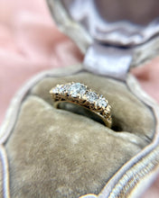 Vintage 18k Yellow Gold Edwardian Era Old European Cut Diamond Ring