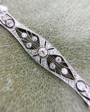 Vintage 1.3 Carat Diamond Brooch Conversion Necklace