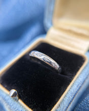 Vintage Engraved Platinum Band Size 5