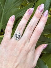 Vintage Art Deco Diamond & Sapphire Platinum Cocktail Ring
