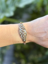 Vintage Two Toned Diamond Bracelet 14K Rose Gold