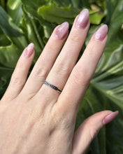 Yellow Gold Sapphire Eternity Band Size 8