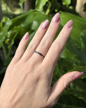 Yellow Gold Sapphire Eternity Band Size 7.25
