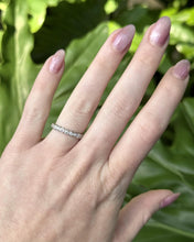 Vintage 1 Carat Old Mine Cut Diamond Eternity Band Size 6.25
