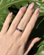 Rose Gold Ruby Eternity Band 14K Size 7.25