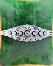 Vintage Two Toned Diamond Bracelet 14K Rose Gold