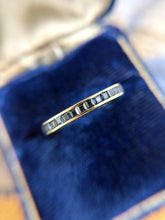 Yellow Gold Sapphire Eternity Band Size 8