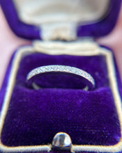 Vintage Platinum Diamond Eternity Band Size 6