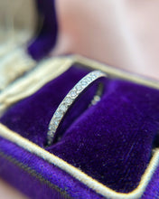 Vintage Platinum Diamond Eternity Band Size 6
