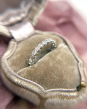 Vintage 1 Carat Old Mine Cut Diamond Eternity Band Size 6.25