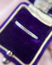 Vintage Platinum Diamond Eternity Band Size 6
