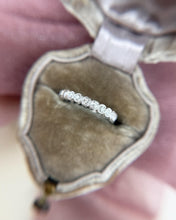 Vintage 1 Carat Old Mine Cut Diamond Eternity Band Size 6.25