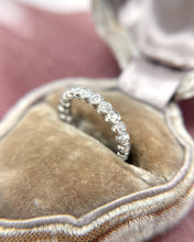 Vintage 1 Carat Old Mine Cut Diamond Eternity Band Size 6.25