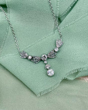 Vintage Platinum 1.1 Carat Diamond Bow Necklace