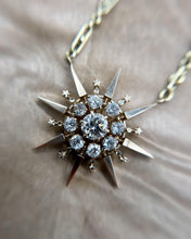 Vintage 2 Carat Old Mine Cut Diamond Brooch Conversion Necklace