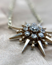 Vintage 2 Carat Old Mine Cut Diamond Brooch Conversion Necklace