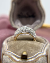 Vintage 2 Carat Diamond Dome Band Style Ring 14K Yellow Gold