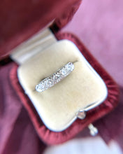 Vintage 1 Carat Old European Cut Diamond Band 14K White Gold