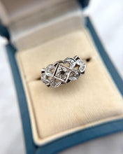 Vintage Two Toned Diamond Cocktail Ring