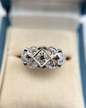 Vintage Two Toned Diamond Cocktail Ring